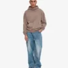 Bio-Hoodie in Oversize-Passform – verblasstes Khaki