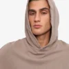 Bio-Hoodie in Oversize-Passform – verblasstes Khaki