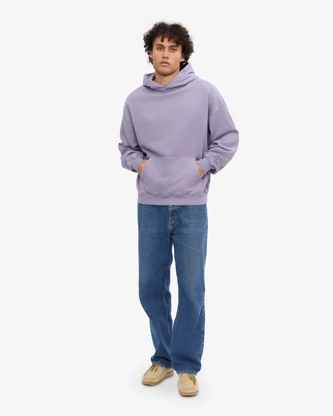 Bio-Hoodie in Oversize – Purple Jade