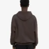 Bio-Hoodie mit Reißverschluss, Oversize – Kaffeebraun