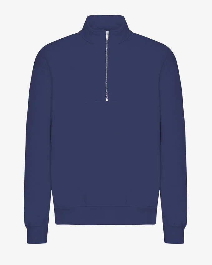 Bio-Jacke mit Troyer – Marineblau