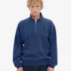 Bio-Jacke mit Troyer – Marineblau