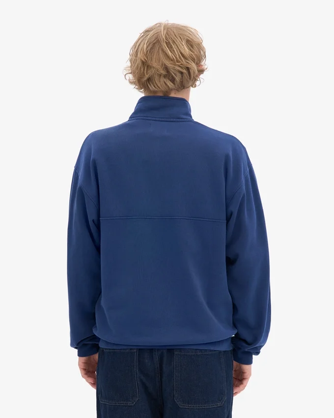 Bio-Jacke mit Troyer – Marineblau