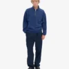 Bio-Jacke mit Troyer – Marineblau