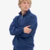 Bio-Jacke mit Troyer – Marineblau