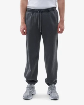 Bio-Jogginghose im Relaxed-Schnitt – Ausgewaschenes Schwarz