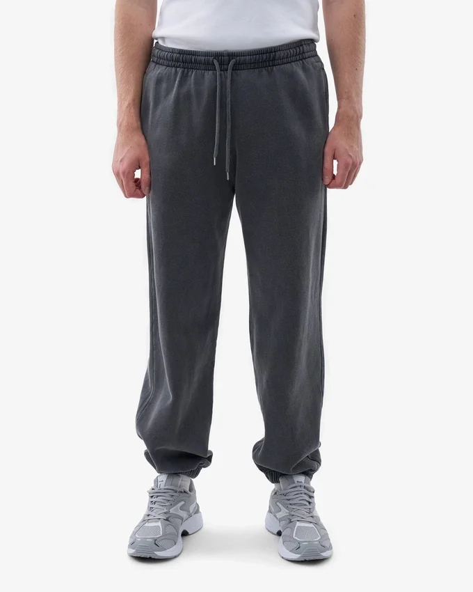 Bio-Jogginghose im Relaxed-Schnitt – Ausgewaschenes Schwarz