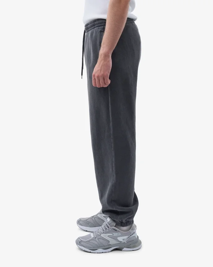 Bio-Jogginghose im Relaxed-Schnitt – Ausgewaschenes Schwarz