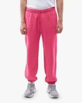 Bio-Jogginghose im Relaxed-Schnitt – Bubblegum-Pink