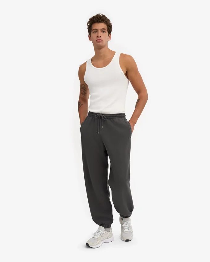 Bio-Jogginghose im Relaxed-Schnitt – Lava-Grau