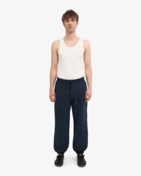 Bio-Jogginghose im Relaxed-Schnitt – Marineblau