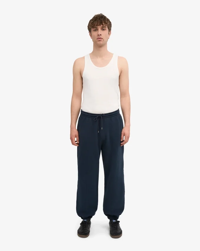 Bio-Jogginghose im Relaxed-Schnitt – Marineblau