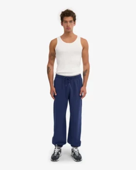 Bio-Jogginghose im Relaxed-Schnitt – Marineblau