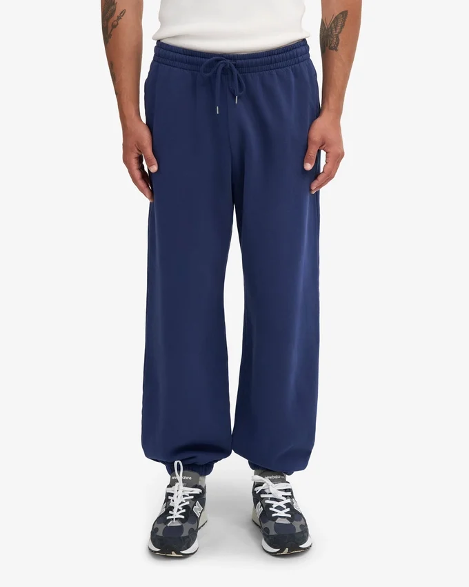 Bio-Jogginghose im Relaxed-Schnitt – Marineblau