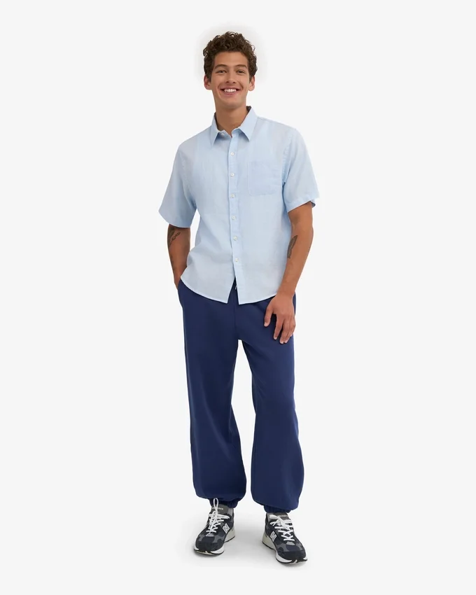 Bio-Jogginghose im Relaxed-Schnitt – Marineblau