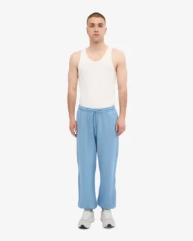 Bio-Jogginghose im Relaxed-Schnitt – Meeresblau