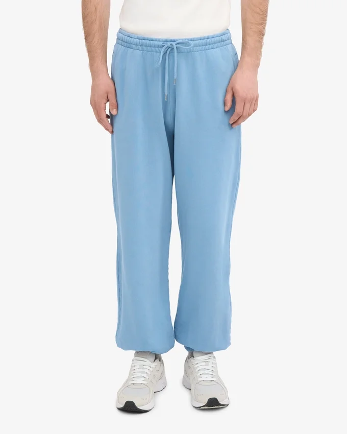 Bio-Jogginghose im Relaxed-Schnitt – Meeresblau
