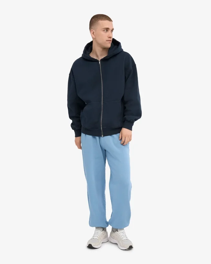 Bio-Jogginghose im Relaxed-Schnitt – Meeresblau