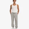 Bio-Jogginghose im Relaxed-Schnitt – Meliertes Grau