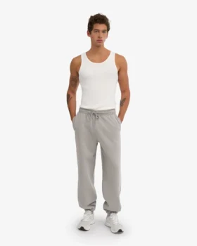 Bio-Jogginghose im Relaxed-Schnitt – Meliertes Grau