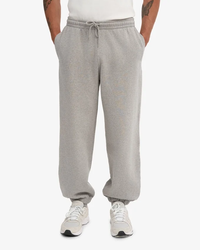 Bio-Jogginghose im Relaxed-Schnitt – Meliertes Grau