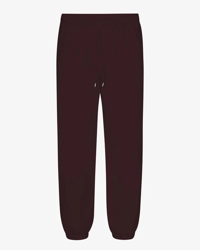 Bio-Jogginghose im Relaxed-Schnitt – Oxblood Red