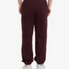 Bio-Jogginghose im Relaxed-Schnitt – Oxblood Red