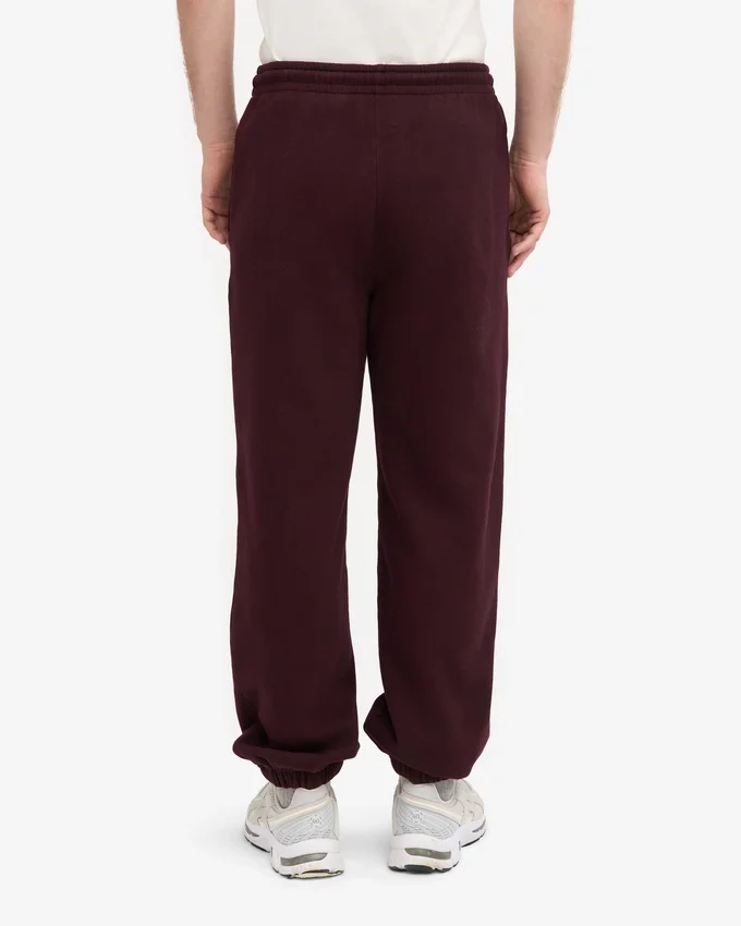 Bio-Jogginghose im Relaxed-Schnitt – Oxblood Red