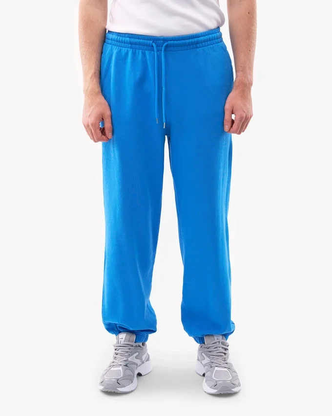 Bio-Jogginghose im Relaxed-Schnitt – Pazifikblau