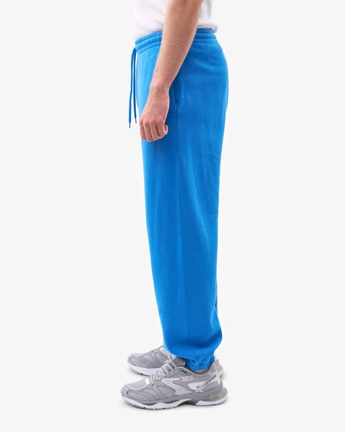 Bio-Jogginghose im Relaxed-Schnitt – Pazifikblau