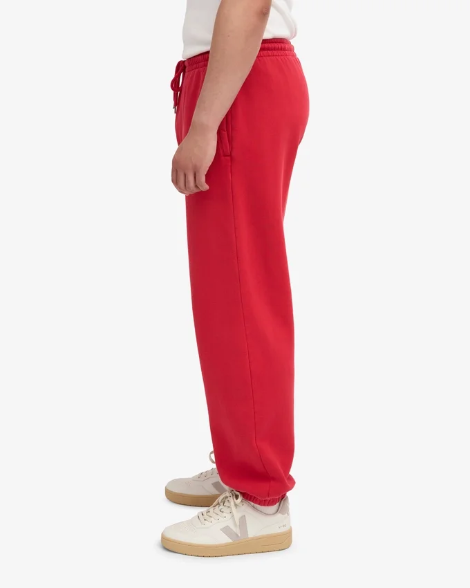 Bio-Jogginghose im Relaxed-Schnitt – Scharlachrot