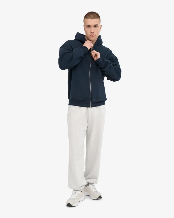 Bio-Jogginghose im Relaxed-Schnitt – Schneemelange