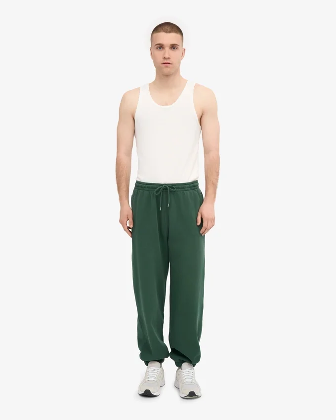 Bio-Jogginghose im Relaxed-Stil – Smaragdgrün
