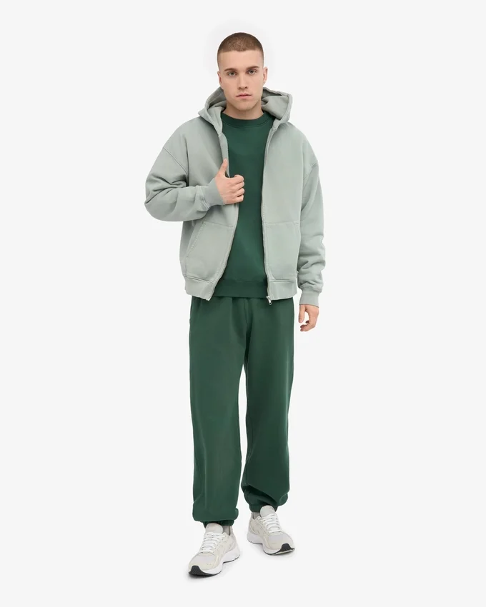 Bio-Jogginghose im Relaxed-Stil – Smaragdgrün