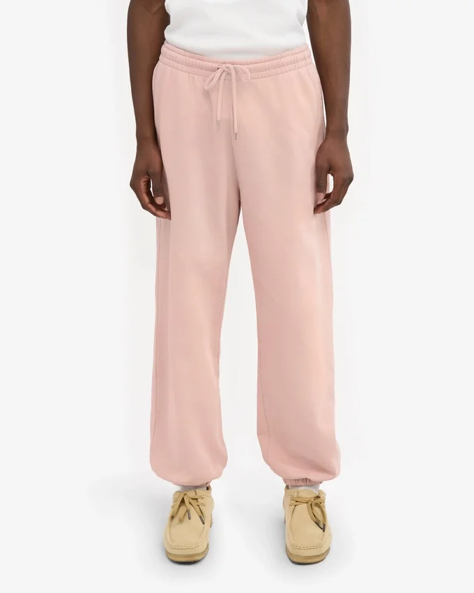 Bio-Jogginghose im Relaxed-Stil – Verwaschenes Rosa