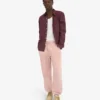 Bio-Jogginghose im Relaxed-Stil – Verwaschenes Rosa