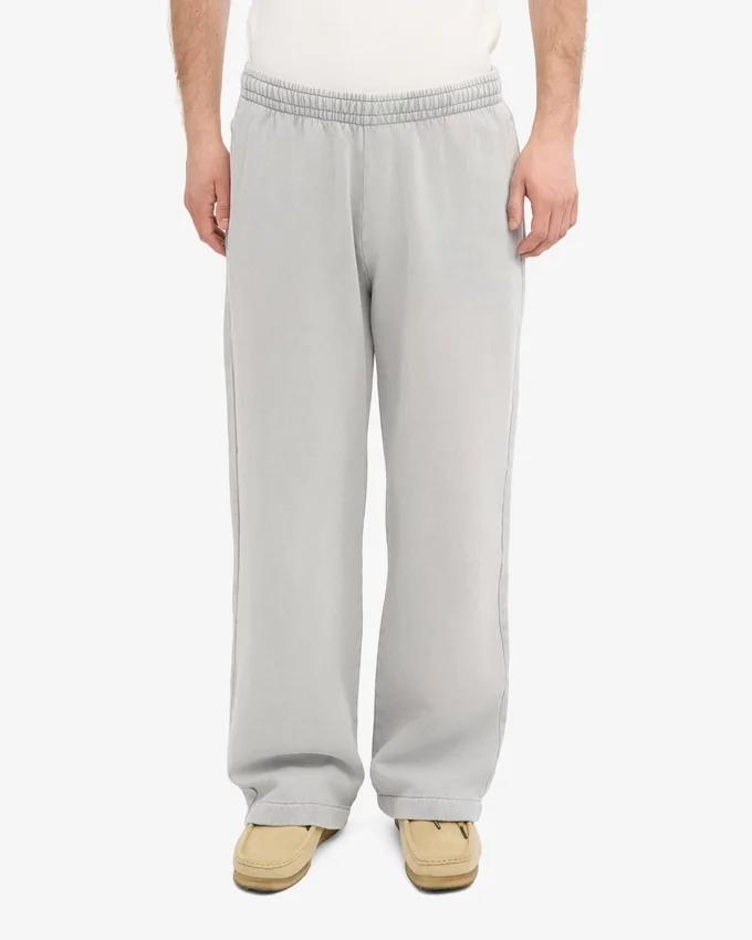 Bio-Jogginghose mit geradem Bein – Ausgewaschenes Grau