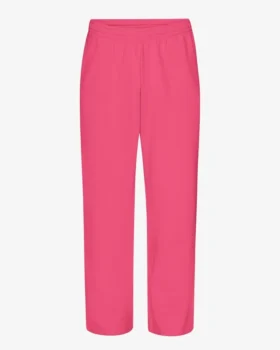 Bio-Jogginghose mit geradem Bein – Bubblegum-Pink