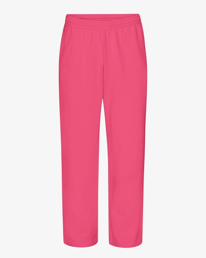 Bio-Jogginghose mit geradem Bein – Bubblegum-Pink