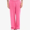 Bio-Jogginghose mit geradem Bein – Bubblegum-Pink