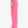 Bio-Jogginghose mit geradem Bein – Bubblegum-Pink