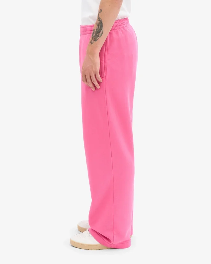 Bio-Jogginghose mit geradem Bein – Bubblegum-Pink