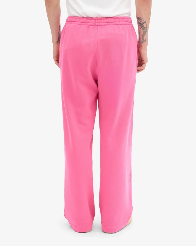 Bio-Jogginghose mit geradem Bein – Bubblegum-Pink