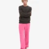 Bio-Jogginghose mit geradem Bein – Bubblegum-Pink