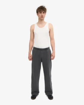 Bio-Jogginghose mit geradem Bein – Faded Black