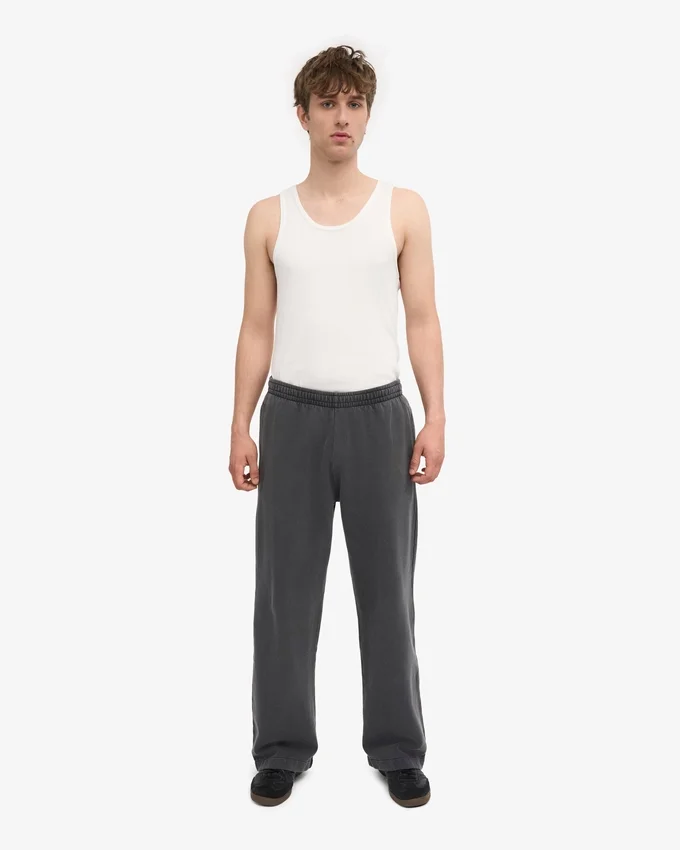 Bio-Jogginghose mit geradem Bein – Faded Black