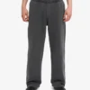 Bio-Jogginghose mit geradem Bein – Faded Black