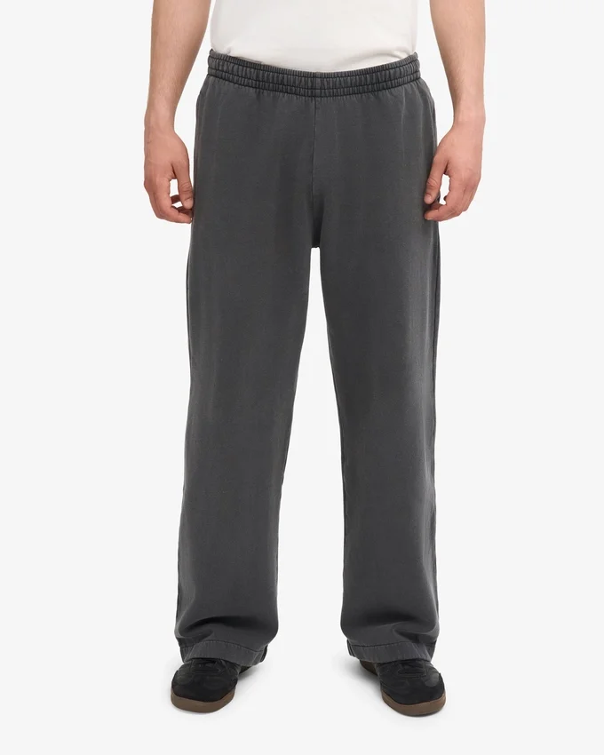 Bio-Jogginghose mit geradem Bein – Faded Black