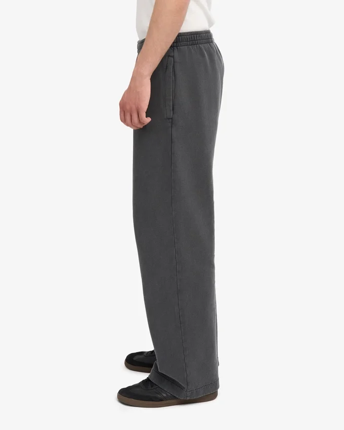 Bio-Jogginghose mit geradem Bein – Faded Black