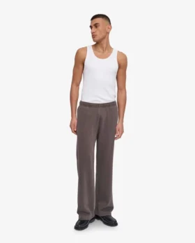 Bio-Jogginghose mit geradem Bein – Faded Mud